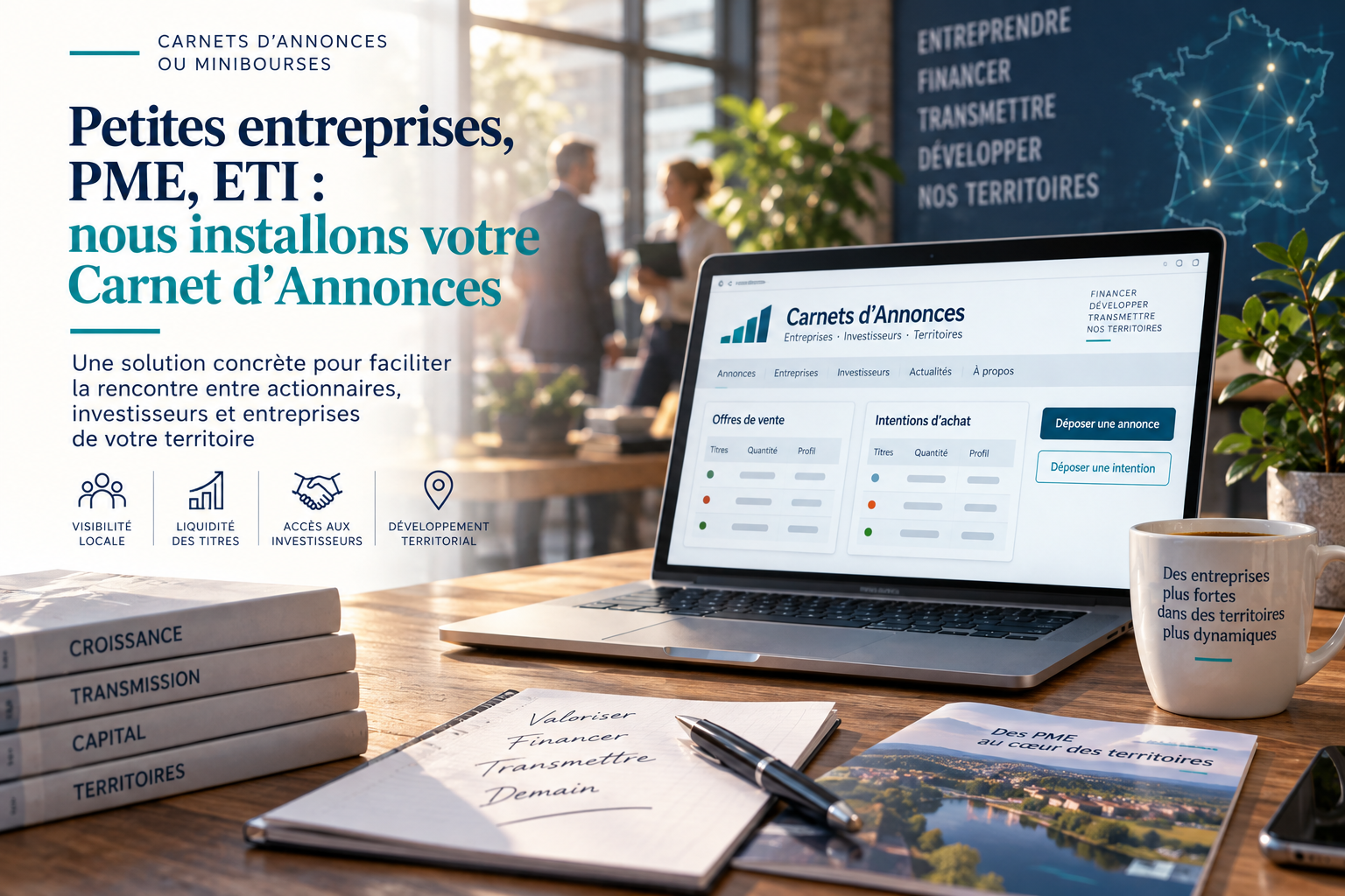 Petites entreprises, PME, ETI : nous installons votre Carnet d'Annonces