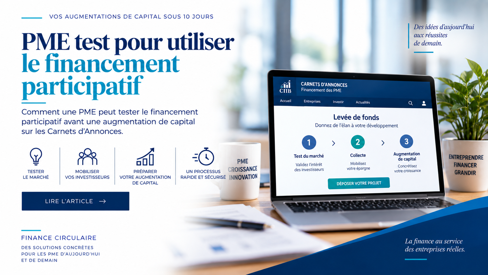 PME – Test pour utiliser le financement participatif