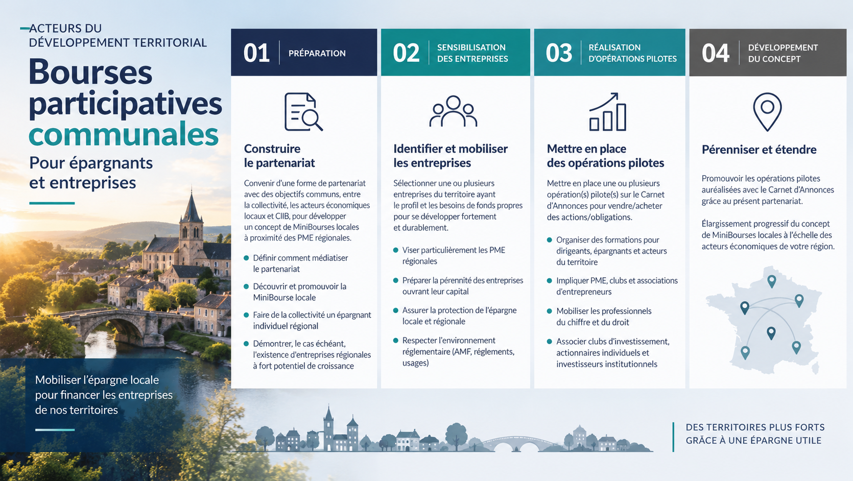 Bourses participatives communales pour épargnants et entreprises