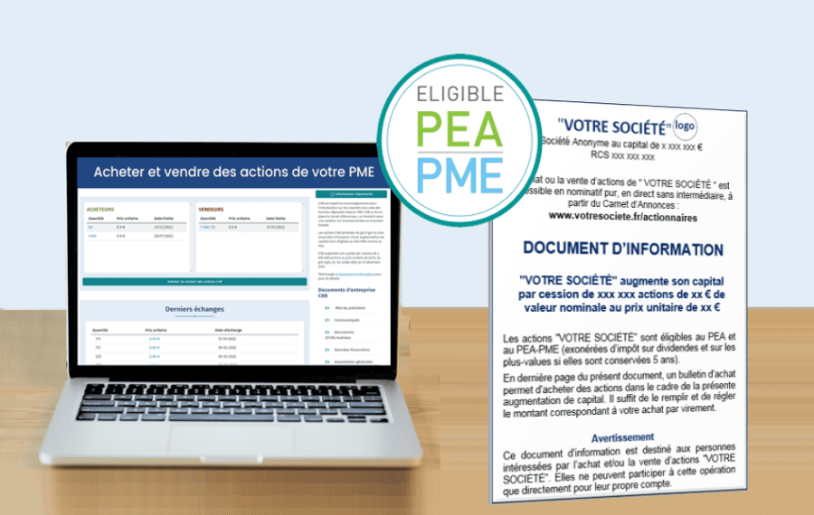 Participez en PEA au capital des PME locales