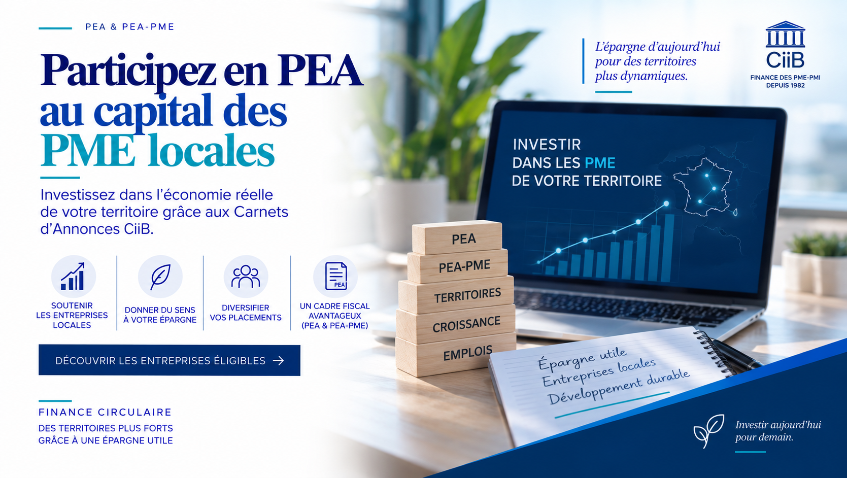 Participez en PEA au capital des PME locales